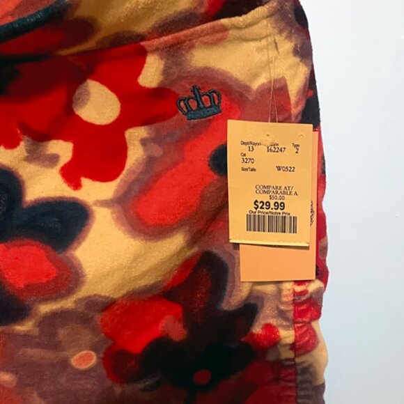 Juicy Couture Women's Floral Terry Cloth Crop Top And Shorts Size M - Picture 2 of 6